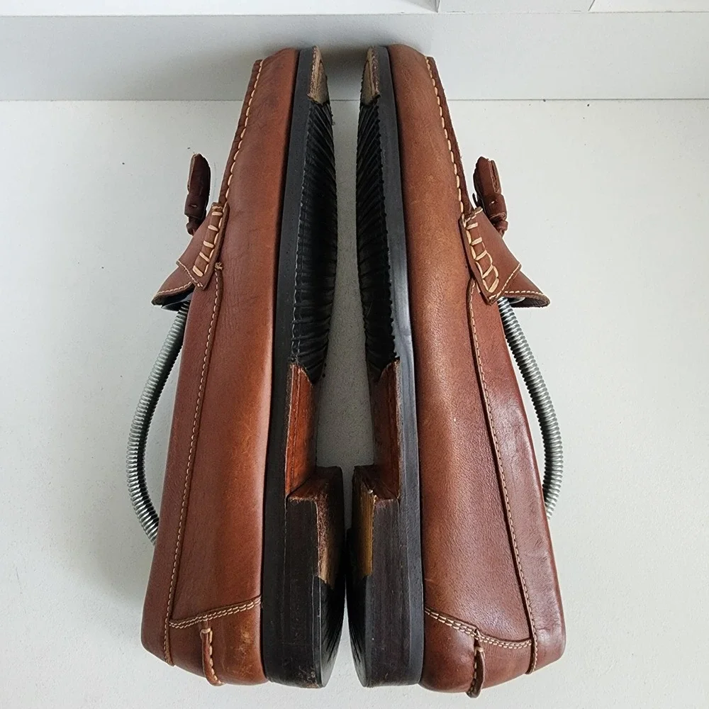 Richfield Everyday Comfort Mens 11 Brown Leather Tassel Loafer Brazil *READ*